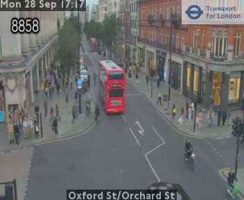 Live beeld Oxford Street