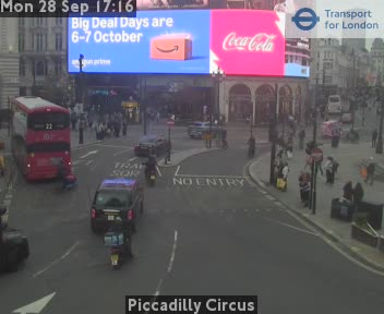 Live beeld Piccadilly Circus